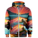 Sunset Over A Lake Men s Zipper Hoodie