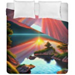 Sunset Over A Lake Duvet Cover Double Side (California King Size)