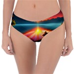 Sunset Over A Lake Reversible Classic Bikini Bottoms