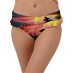 Sunset Over A Lake Frill Bikini Bottoms