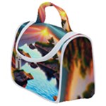 Sunset Over A Lake Satchel Handbag