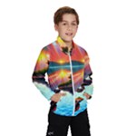 Sunset Over A Lake Kids  Windbreaker