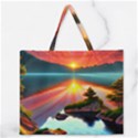 Zipper Large Tote Bag 