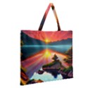 Zipper Large Tote Bag 