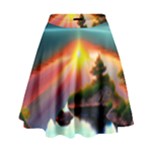 Sunset Over A Lake High Waist Skirt