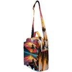 Sunset Over A Lake Crossbody Day Bag