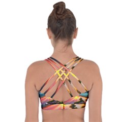 Cross String Back Sports Bra 