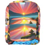 Sunset Over A Lake Full Print Backpack