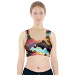 Sunset Over A Lake Sports Bra With Pocket