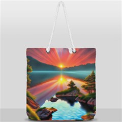 Full Print Rope Handle Tote (Large) 