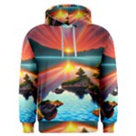 Sunset Over A Lake Men s Overhead Hoodie