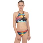 Sunset Over A Lake Racer Front Bikini Set