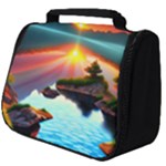 Sunset Over A Lake Full Print Travel Pouch (Big)