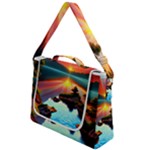 Sunset Over A Lake Box Up Messenger Bag