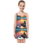 Sunset Over A Lake Kids  Summer Sun Dress