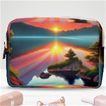 Sunset Over A Lake Make Up Pouch (Medium)