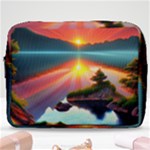 Sunset Over A Lake Make Up Pouch (Large)