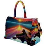 Sunset Over A Lake Duffel Travel Bag