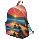 Sunset Over A Lake The Plain Backpack