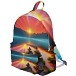 Sunset Over A Lake The Plain Backpack