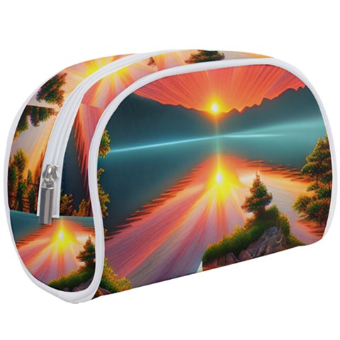 Sunset Over A Lake Make Up Case (Large) from ArtsNow.com