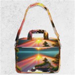 Sunset Over A Lake MacBook Pro 13  Shoulder Laptop Bag 