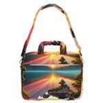 Sunset Over A Lake MacBook Pro 16  Shoulder Laptop Bag