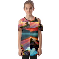 Fold Over Open Sleeve Top 