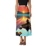 Sunset Over A Lake Classic Midi Chiffon Skirt