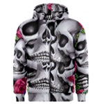 Black Skulls Red Roses Men s Core Hoodie