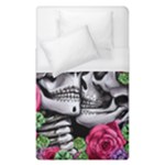 Black Skulls Red Roses Duvet Cover (Single Size)