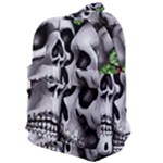 Black Skulls Red Roses Classic Backpack