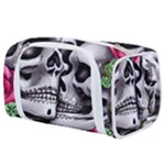 Black Skulls Red Roses Toiletries Pouch