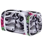 Black Skulls Red Roses Toiletries Pouch