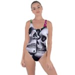 Black Skulls Red Roses Bring Sexy Back Swimsuit