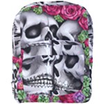 Black Skulls Red Roses Full Print Backpack