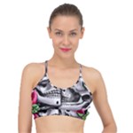 Black Skulls Red Roses Basic Training Sports Bra