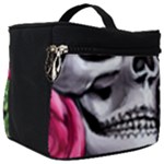 Black Skulls Red Roses Make Up Travel Bag (Big)