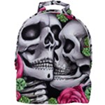 Black Skulls Red Roses Mini Full Print Backpack