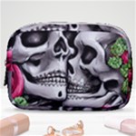 Black Skulls Red Roses Make Up Pouch (Small)