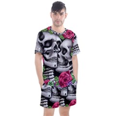 Men s Mesh T-Shirt and Shorts Set 