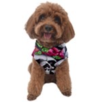 Black Skulls Red Roses Dog Sweater