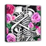 Floral Skeletons Mini Canvas 8  x 8  (Stretched)