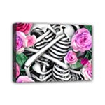 Floral Skeletons Mini Canvas 7  x 5  (Stretched)