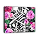 Floral Skeletons Canvas 10  x 8  (Stretched)