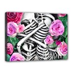 Floral Skeletons Canvas 16  x 12  (Stretched)