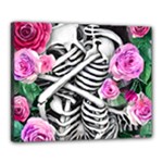 Floral Skeletons Canvas 20  x 16  (Stretched)