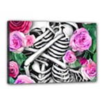 Floral Skeletons Canvas 18  x 12  (Stretched)