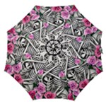 Floral Skeletons Straight Umbrellas