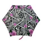 Floral Skeletons Mini Folding Umbrellas